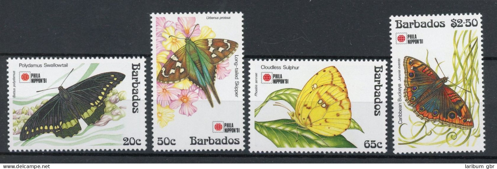 Barbados 782-85 Postfrisch Schmetterlinge #HC423 - Barbades (1966-...)
