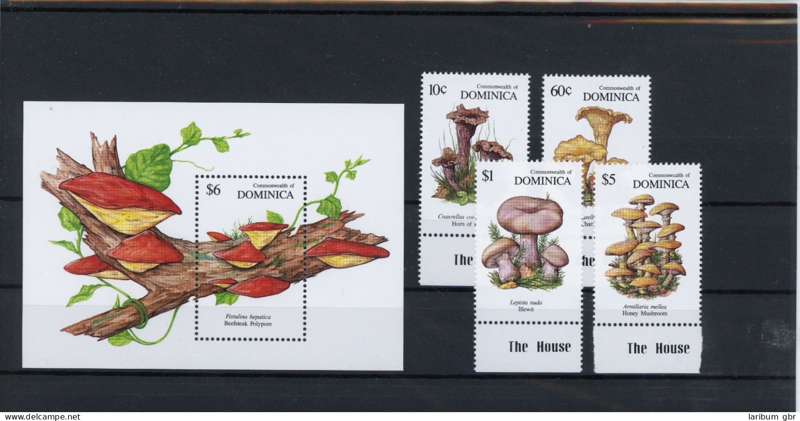Dominica 1394, 97-98, 401, Block 182 Postfrisch Pilze #JO727 - Dominica (1978-...)