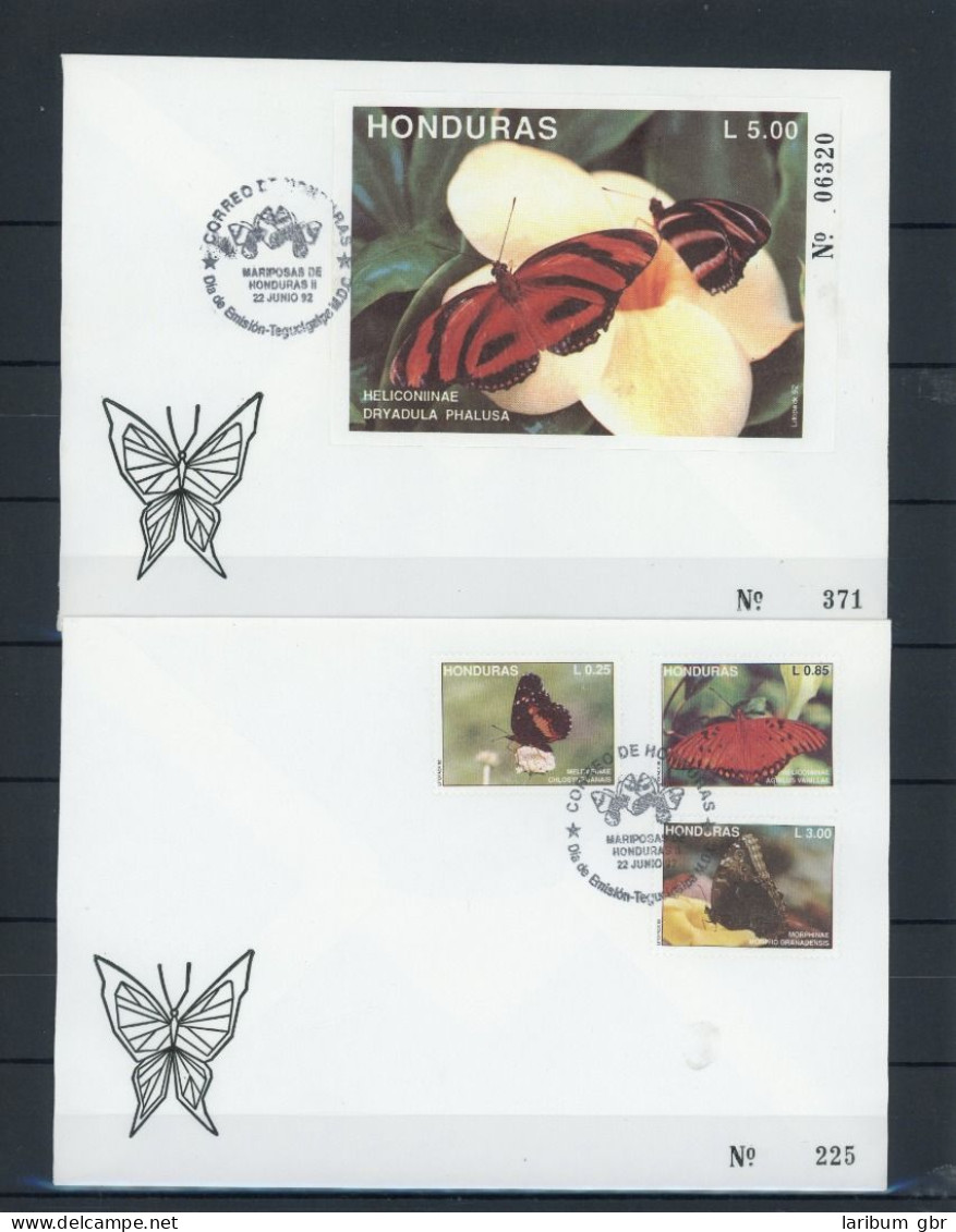 Honduras 1142-1144, Block 52 Schmetterling Ersttagesbrief/FDC #JW639 - Honduras
