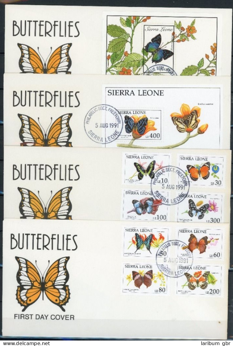 Sierra Leone 1651-1658, Block Schmetterling Ersttagesbrief/FDC #JW623 - Sierra Leone (1961-...)