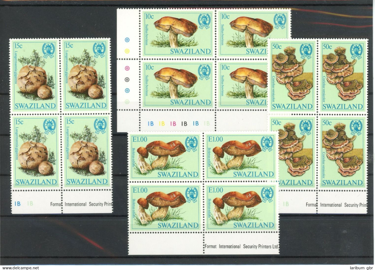 Swaziland Viererblock 462-464 Postfrisch Pilze #JQ937 - Swaziland (1968-...)