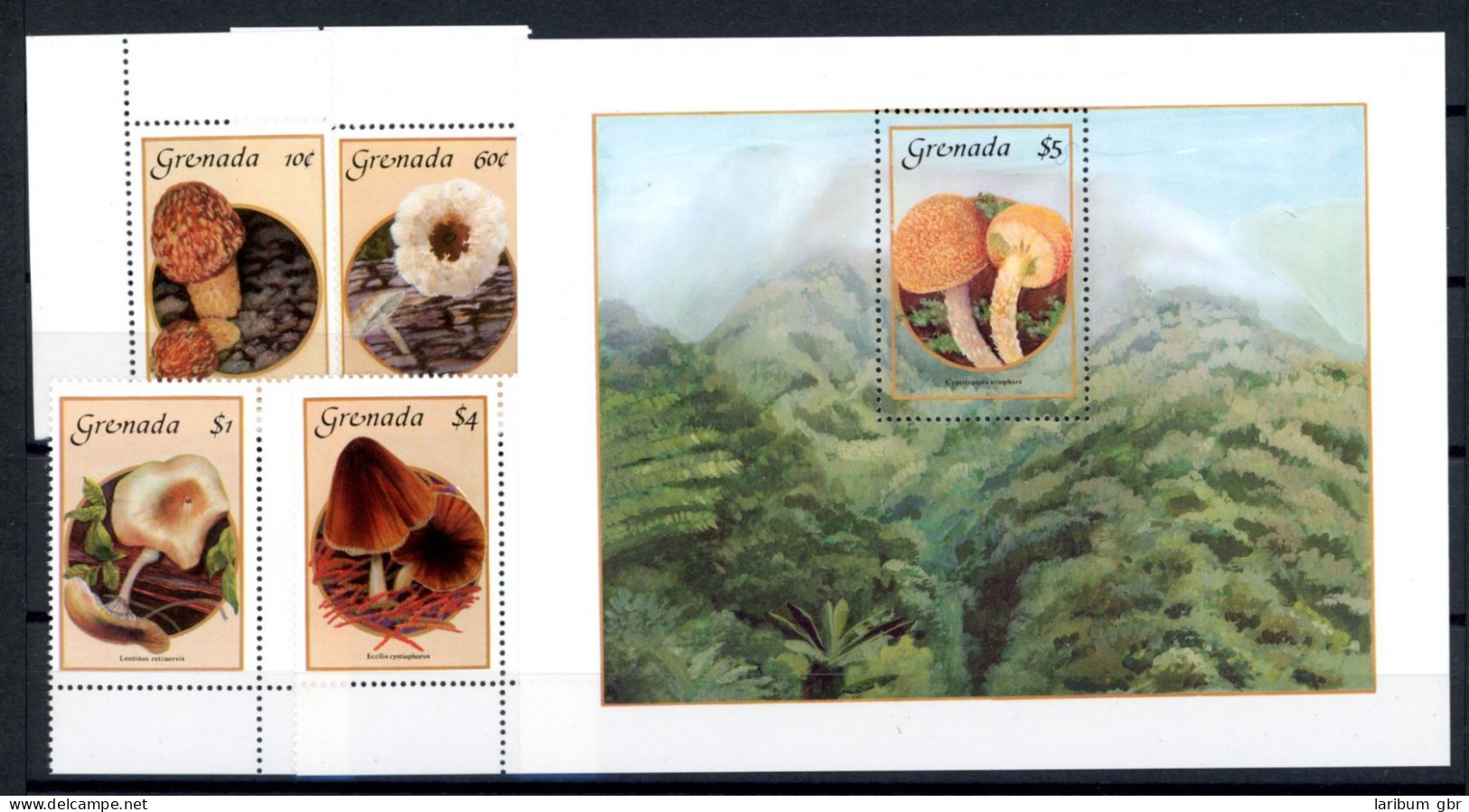 Grenada 1491-1494 + Bl. 162 Postfrisch Pilze #JR826 - Grenada (1974-...)