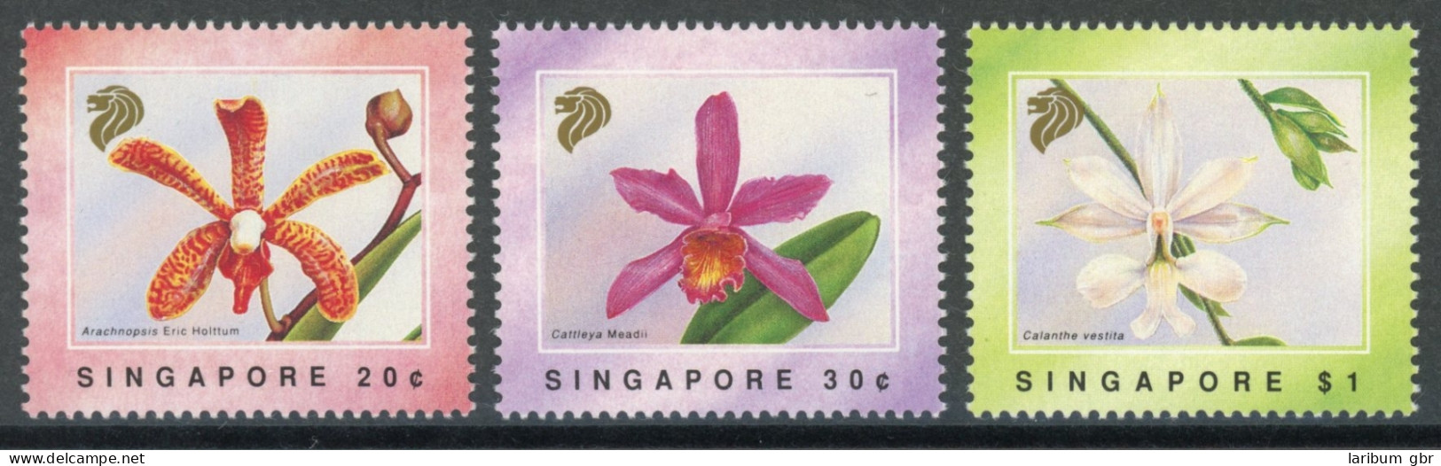 Singapur 633-635 Postfrisch Orchideen, Blumen #IF429 - Singapour (1959-...)
