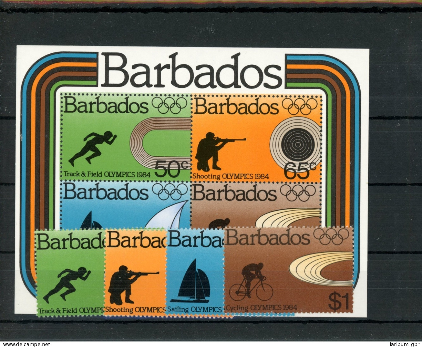Barbados 600-603, Block 17 Postfrisch Olympia #JL265 - Barbades (1966-...)
