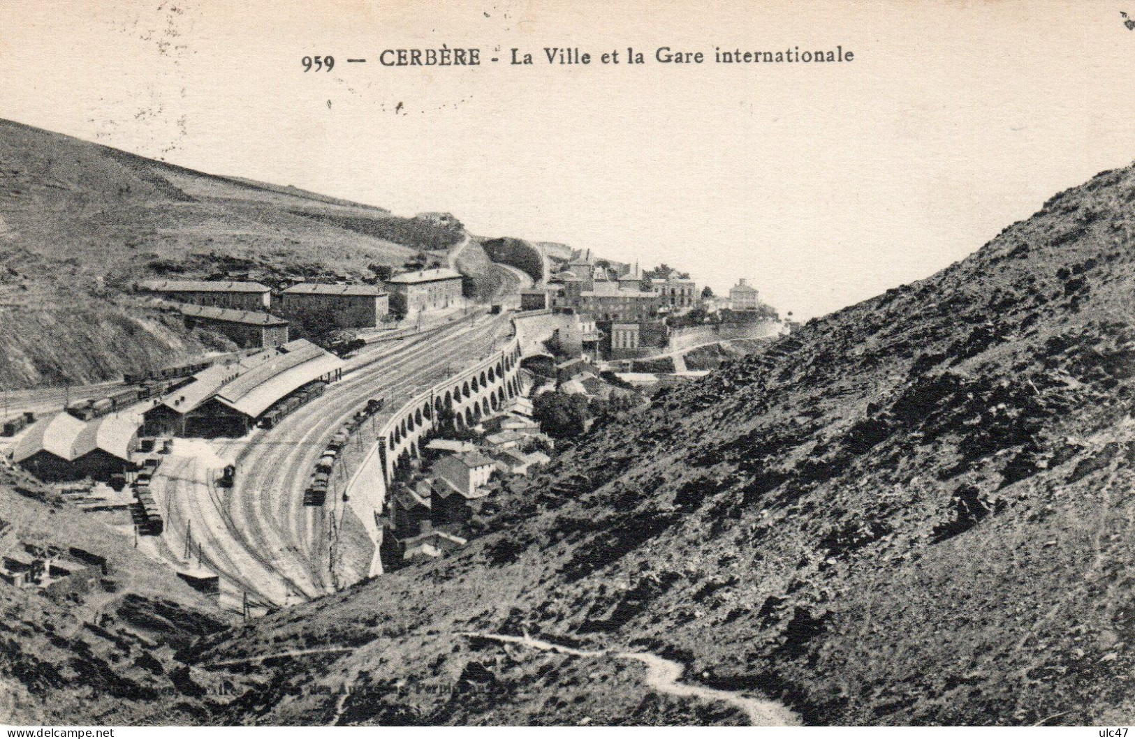 - 66 - CERBERE. - La Ville Et La Gare Internationale - Scan Verso - - Cerbere