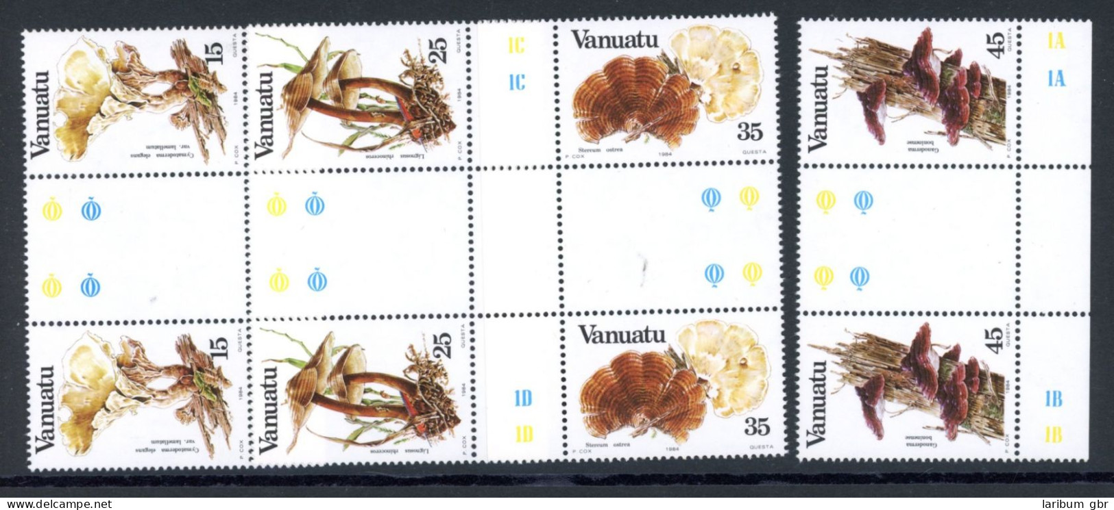 Vanuatu Paare 670-673 ZS + ZW Postfrisch Pilze #JR805 - Vanuatu (1980-...)