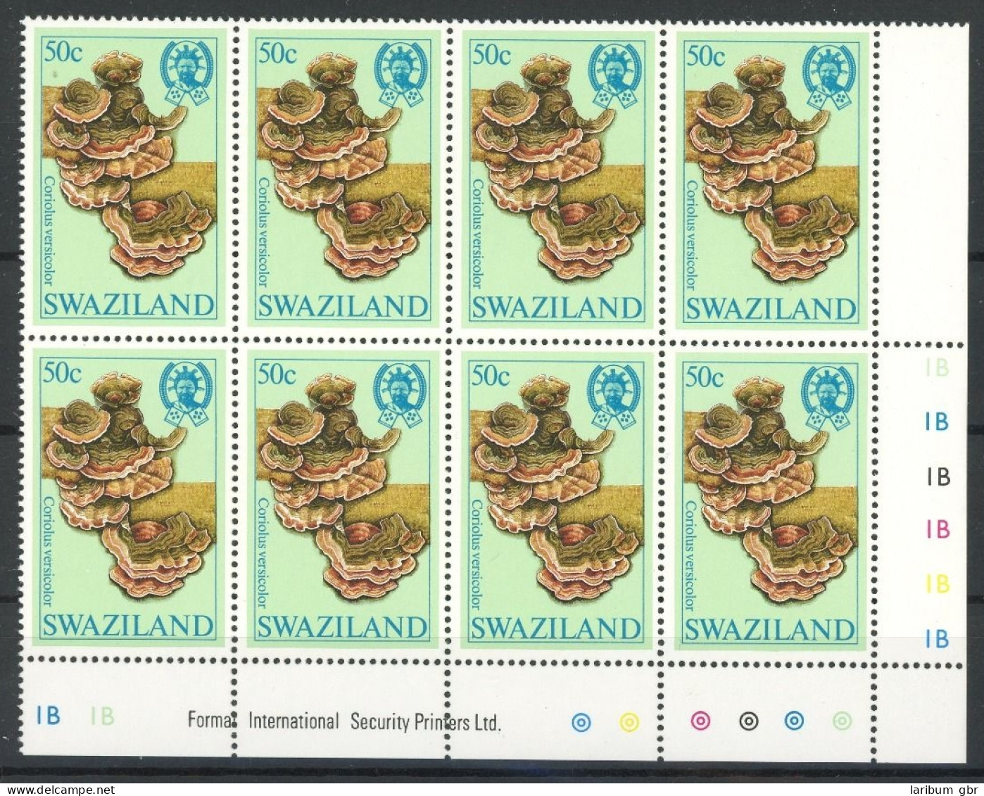 Swaziland Achterblock 464 Postfrisch Pilze #JQ939 - Swaziland (1968-...)