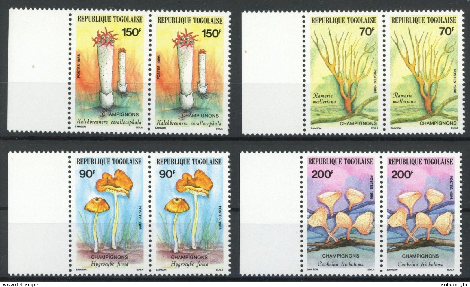 Togo Paare 1966-1969 Postfrisch Pilze #JQ952 - Togo (1960-...)