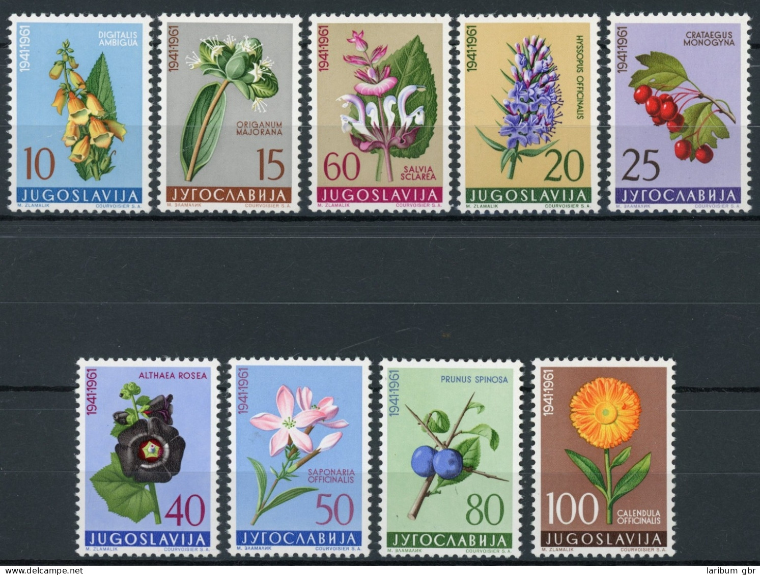 Jugoslawien 943-951 Postfrisch Blumen #IF428 - Other & Unclassified