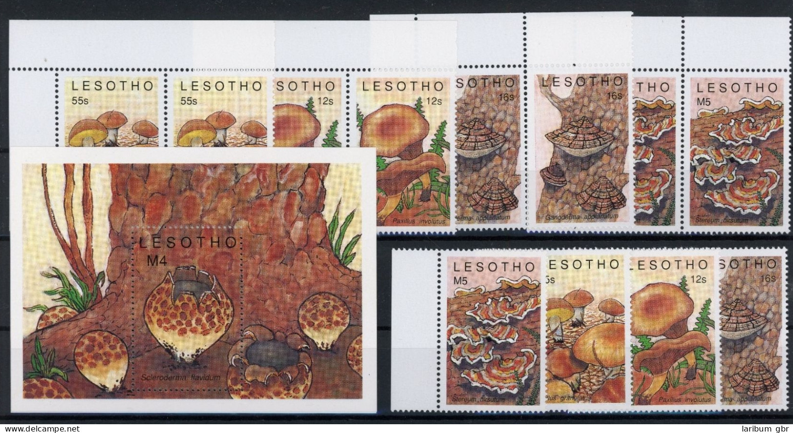 Lesotho 777-780, Paare, Block 64 Postfrisch Pilze #JQ973 - Lesotho (1966-...)