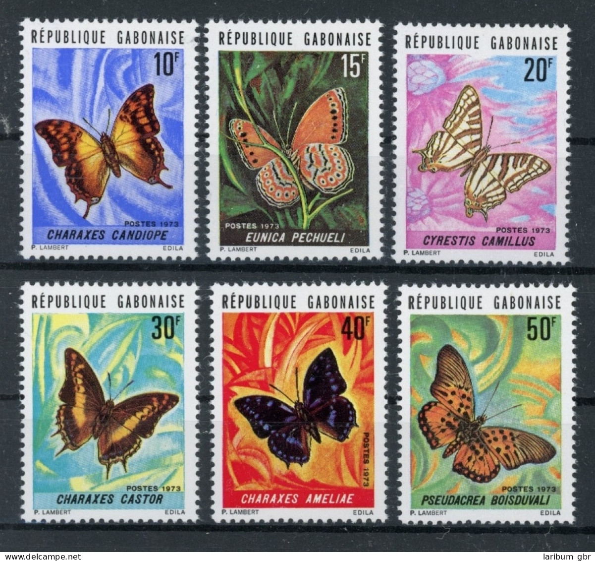 Gabun 494-499 Postfrisch Schmetterlinge #JL238 - Gabon