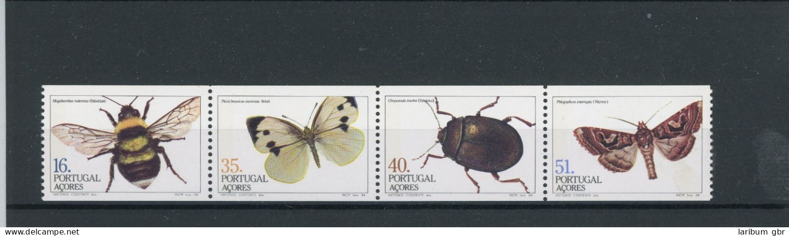 Portugal Azoren H-Blatt 4 365-368 Postfrisch Insekten #JT932 - Azoren