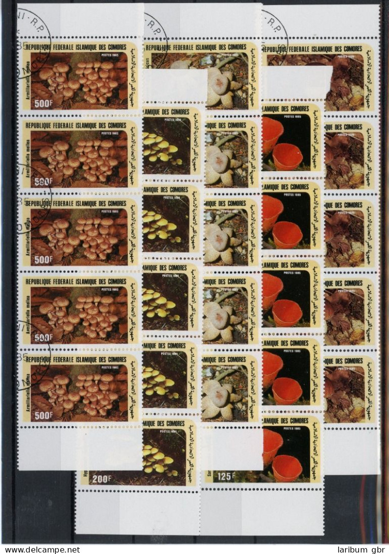 Komoren Fünferstreifen 762-766 Gestempelt Pilze #JO632 - Komoren (1975-...)