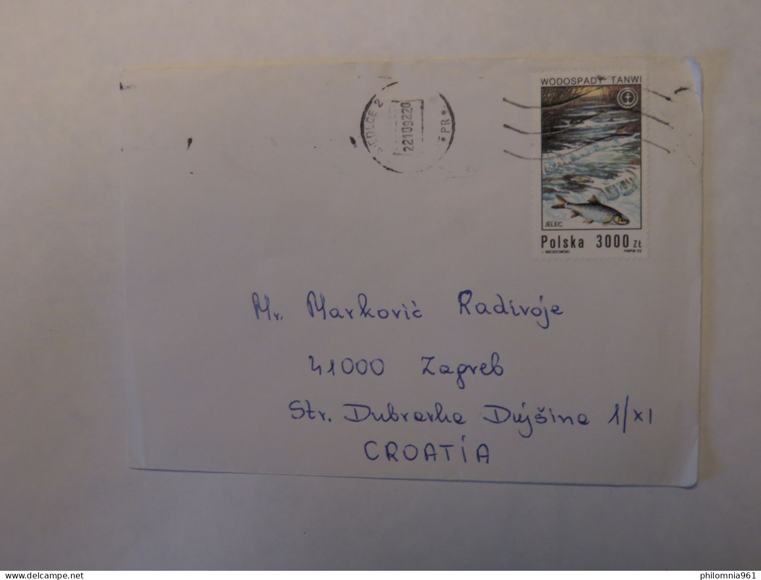 POLAND COVER TO CROATIA 1992 - Autres & Non Classés