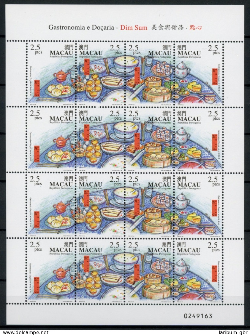 Macau Kleinbogen Mit 1042-45 Postfrisch Gastronomie #JD597 - Sonstige & Ohne Zuordnung