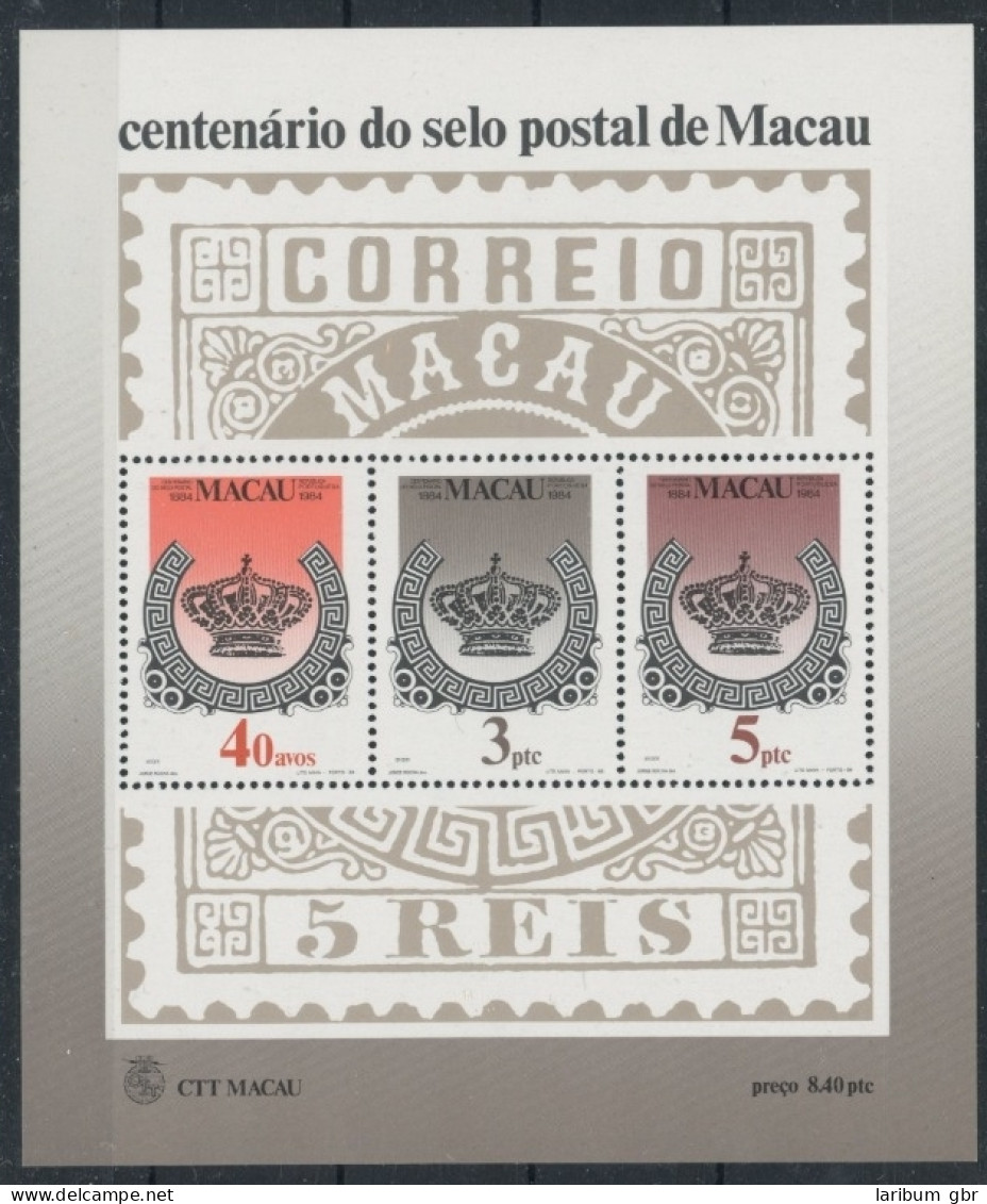Macau Block 2 Postfrisch 100 J. Briefmarke #JL300 - Sonstige & Ohne Zuordnung