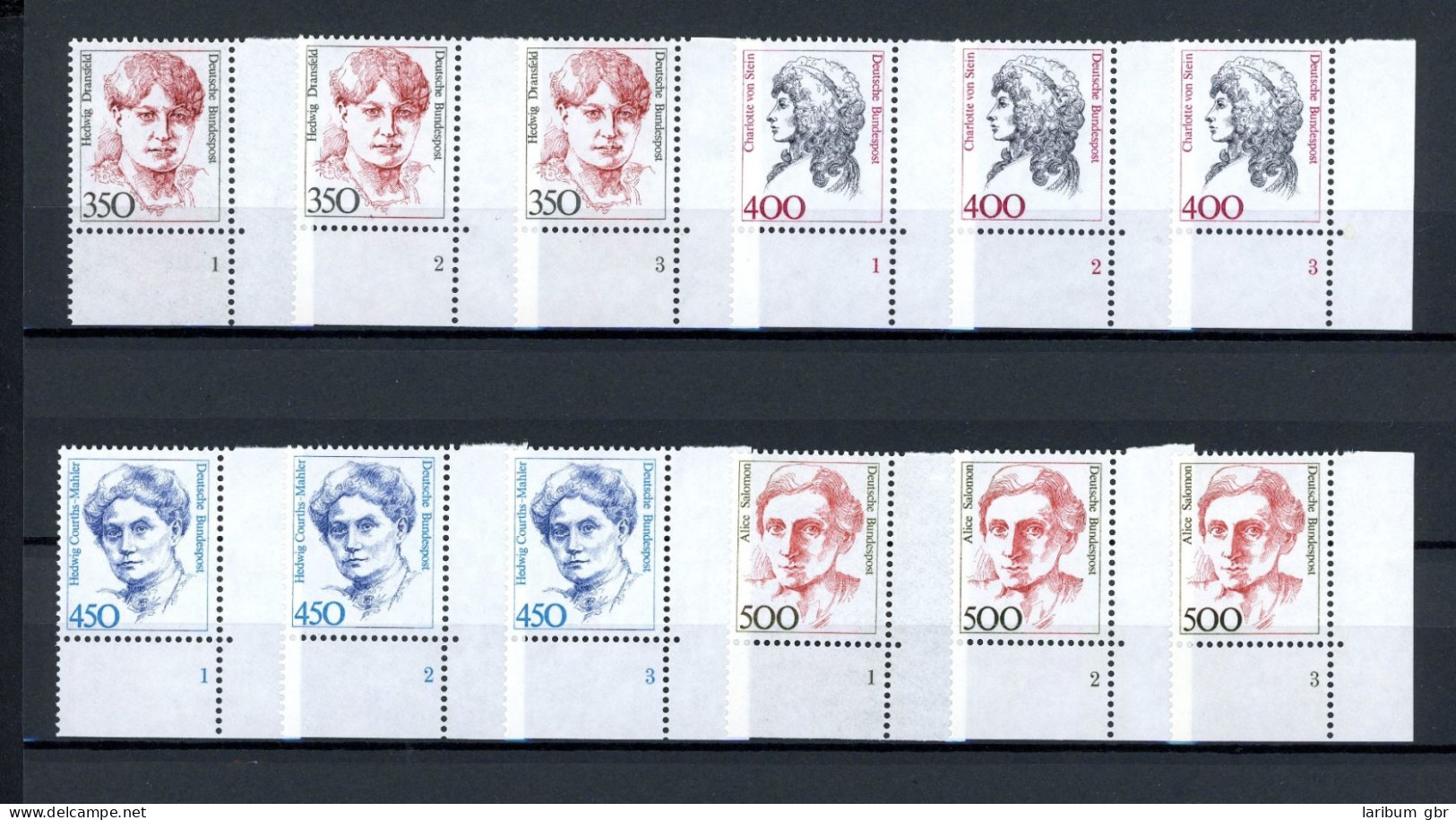 Bund DS Frauen Bis 1998 1304 Ff Postfrisch Formnummer/ FN 1-3 #JE837 - Otros & Sin Clasificación