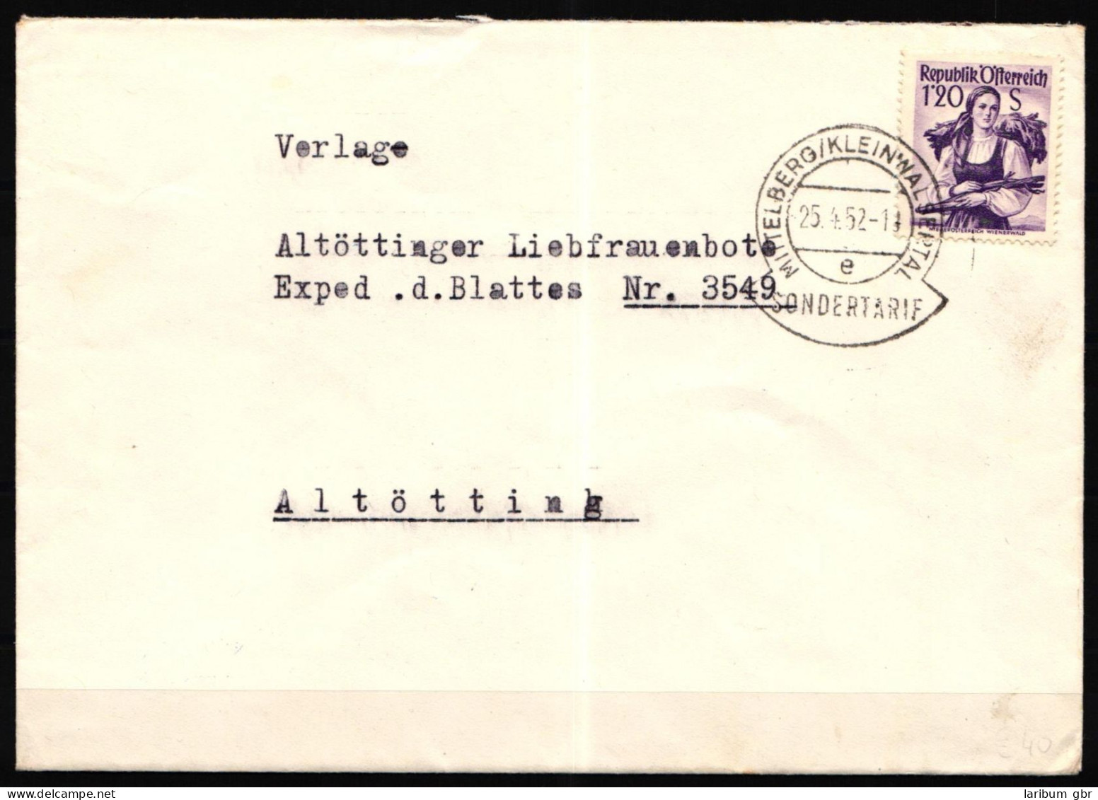 Österreich 913 Gestempelt Auf Brief Nach Altötting Kleinwalsertal #NF798 - Altri & Non Classificati