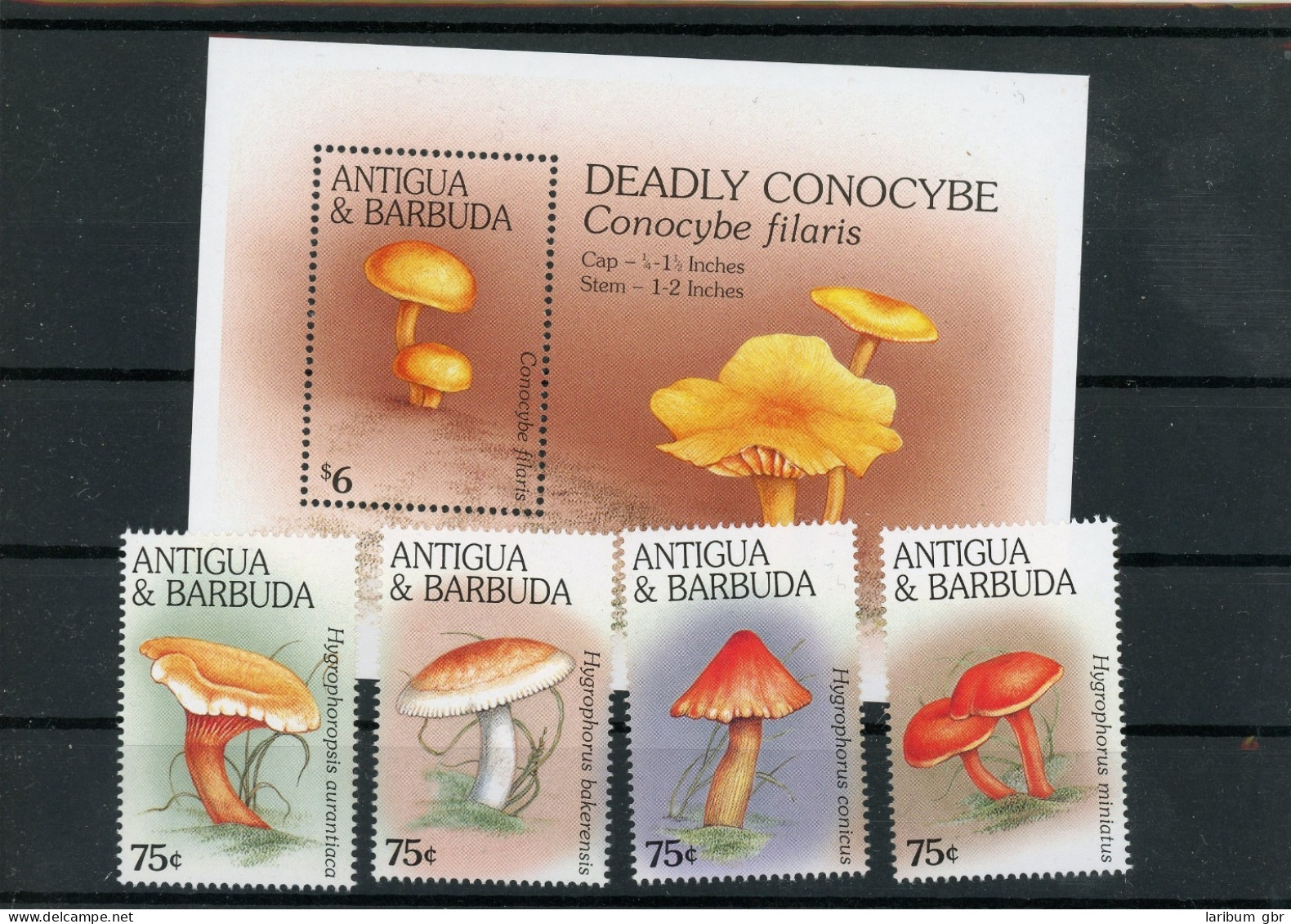 Antigua Barbuda 2324-2331, Block 338 Postfrisch Pilze #HK894 - Antigua Et Barbuda (1981-...)