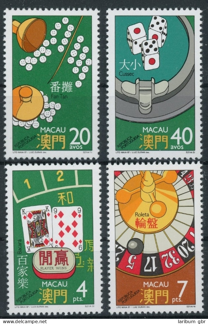 Macau 579-582 Postfrisch Glücksspiel #HK901 - Andere & Zonder Classificatie
