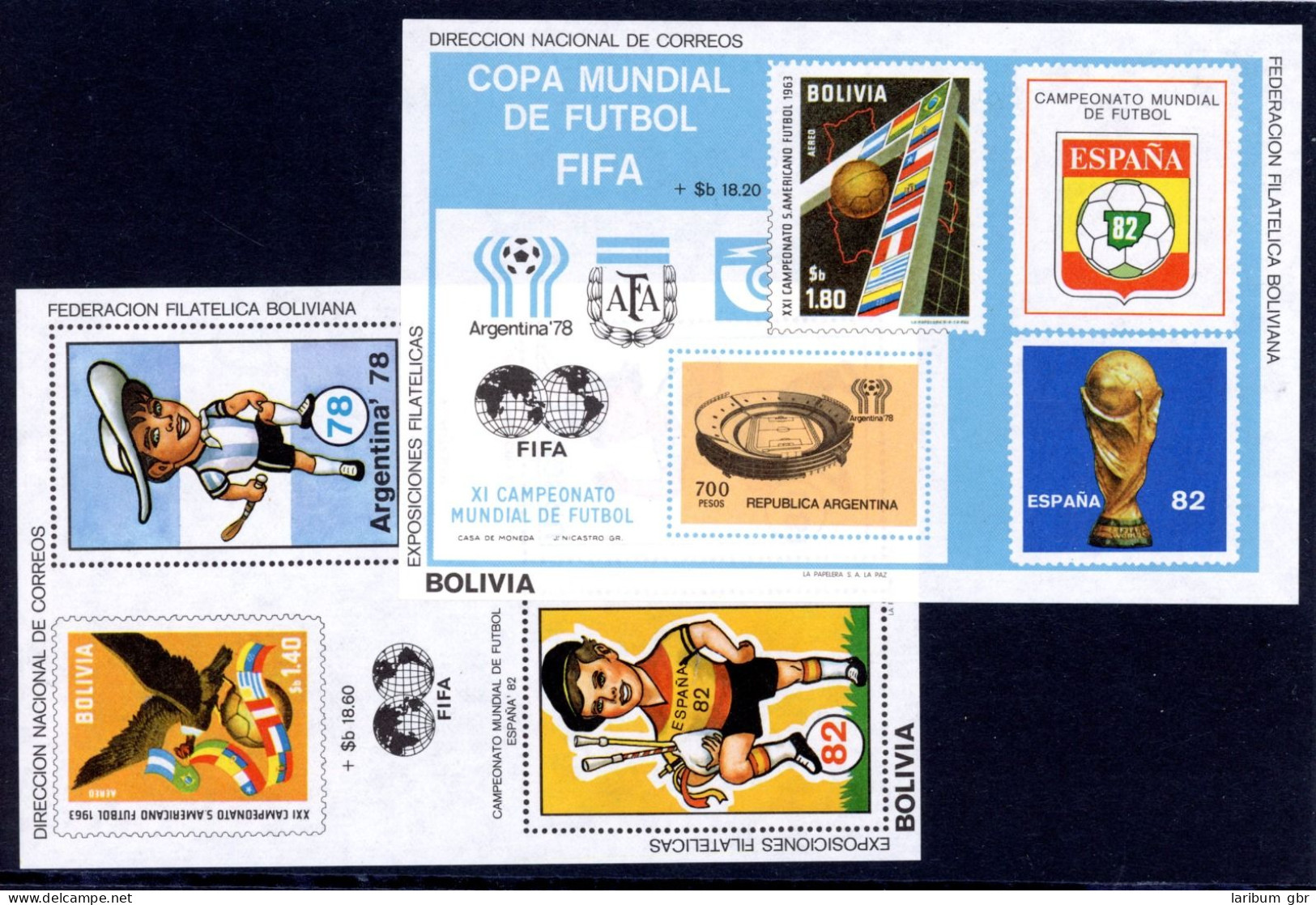 Bolivien Block 98-99 Postfrisch Fußball WM 1978 #JR998 - Bolivie