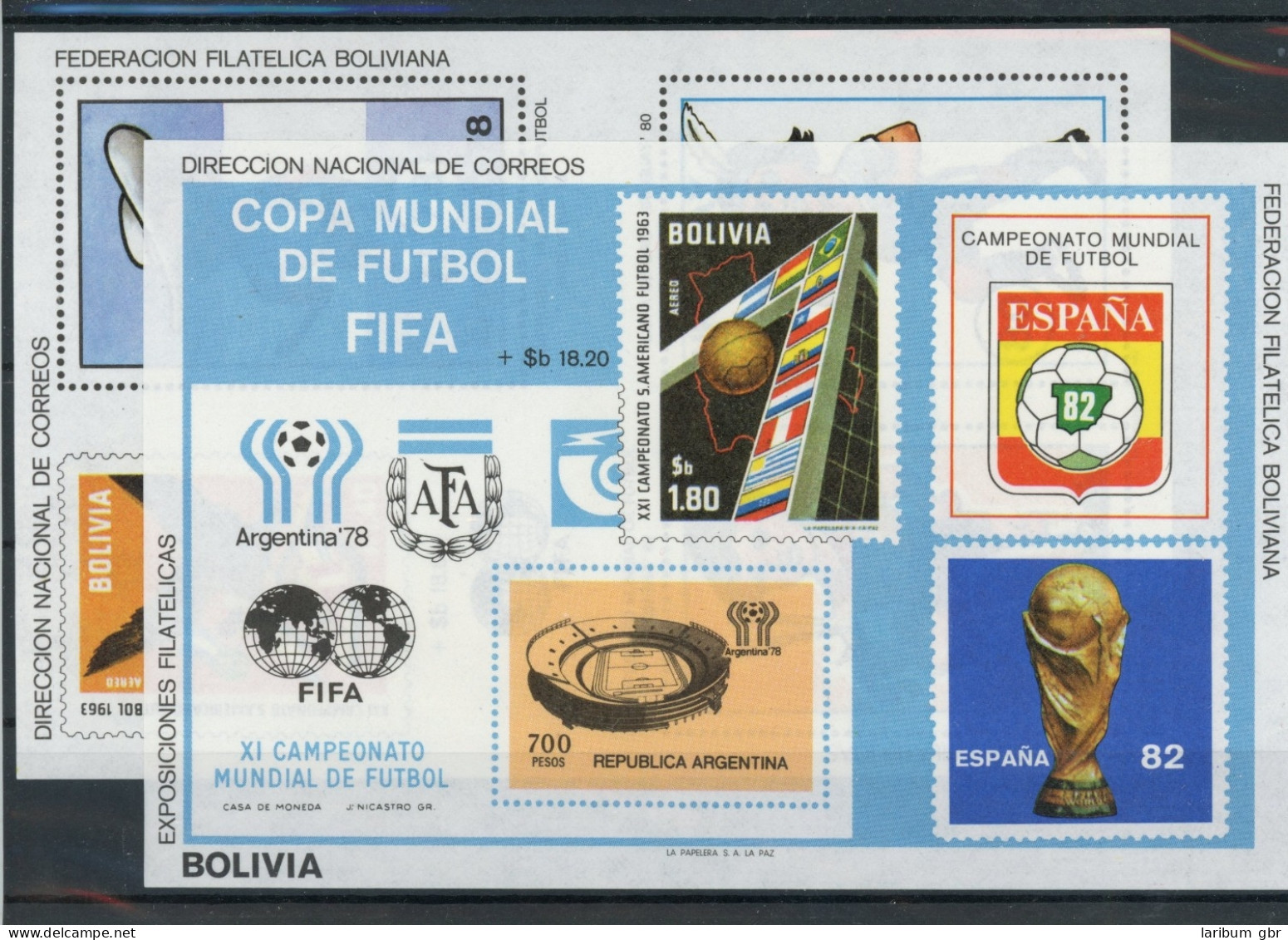 Bolivien Block 98-99 Postfrisch Fußball #HK840 - Bolivie