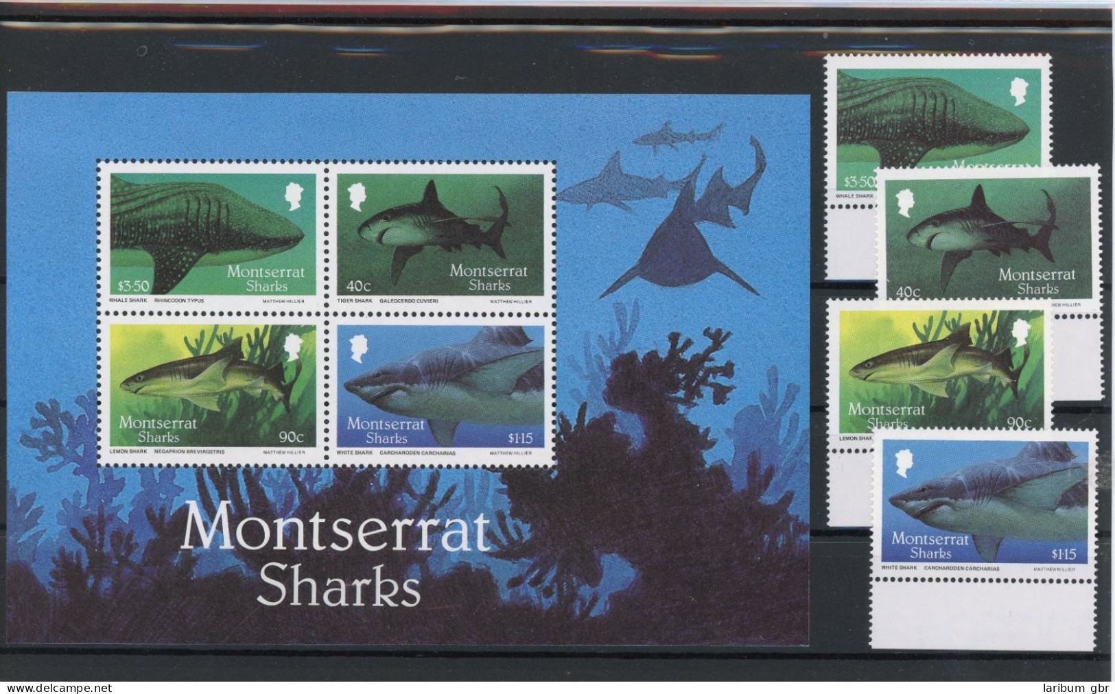 Montserrat 666-669, Block 43 Postfrisch Fische #IN002 - Anguilla (1968-...)