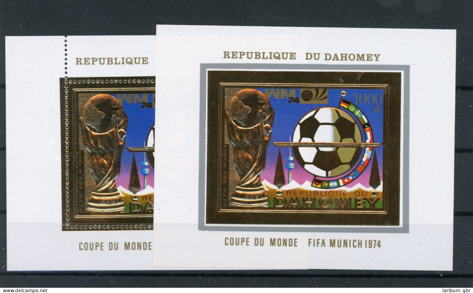 Dahomey Block 37 A+B Postfrisch Fußball #HK859 - Bénin – Dahomey (1960-...)