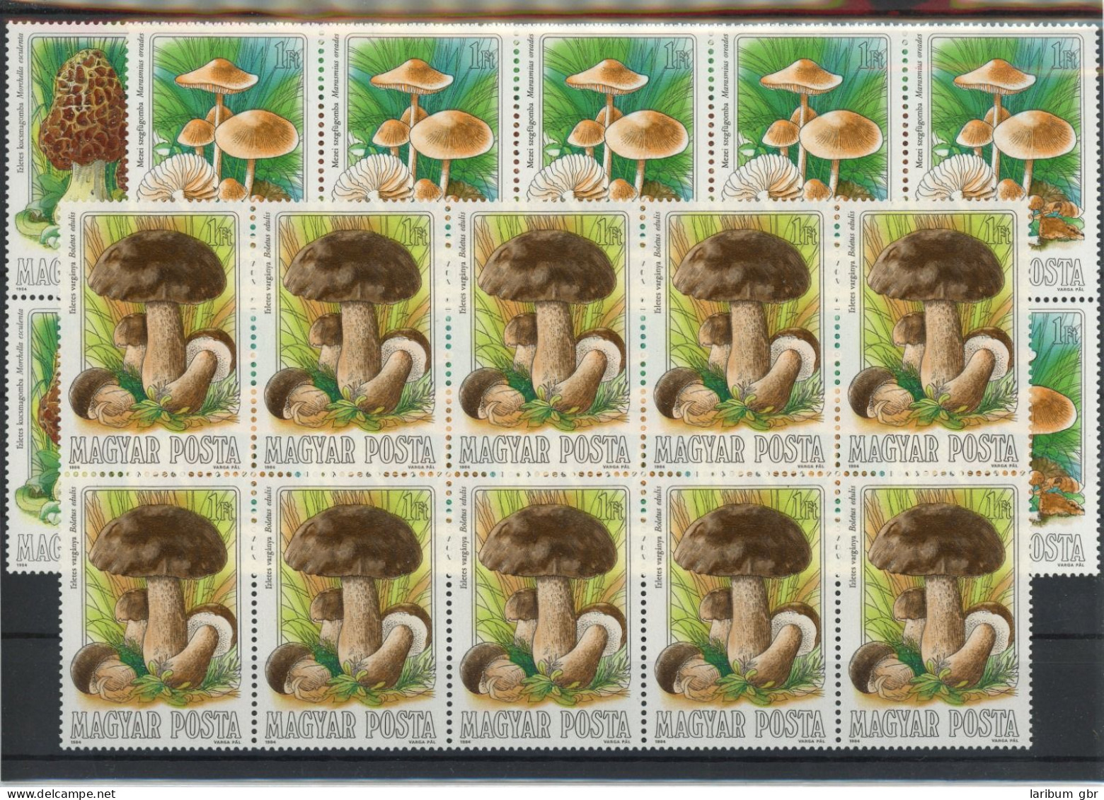 Ungarn Zehnerbogen 3708-3714 Postfrisch Pilze #JO683 - Sonstige & Ohne Zuordnung