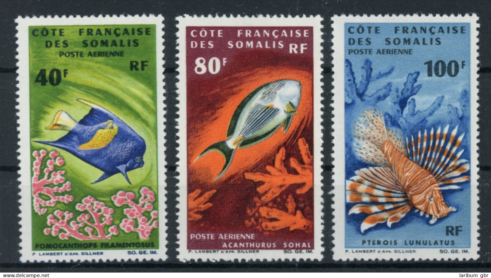 Franz. Somaliküste 382-384 Postfrisch Fische #HK871 - Ascension (Ile De L')