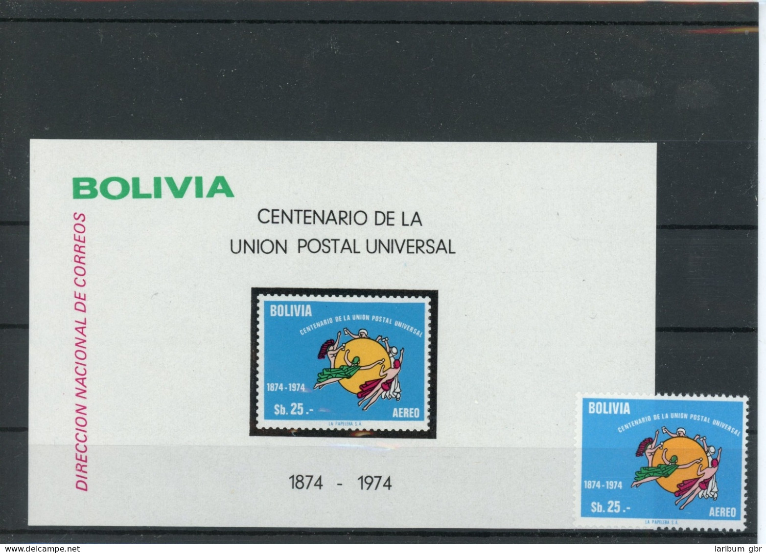 Bolivien 905, Block 65 Postfrisch UPU #HK878 - Bolivia