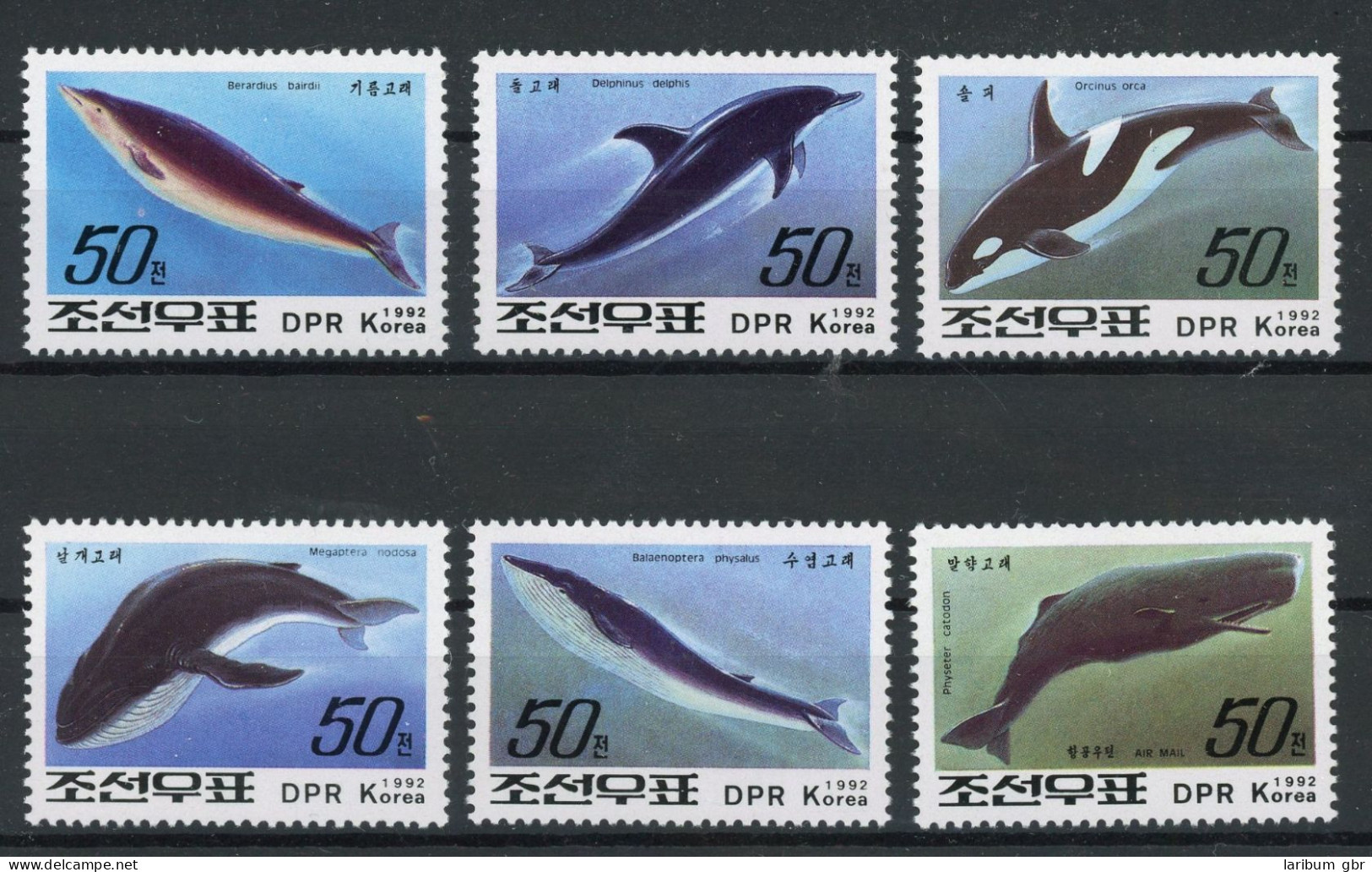 Korea Nord 3354-3359 Postfrisch Wale #HE836 - Korea (...-1945)