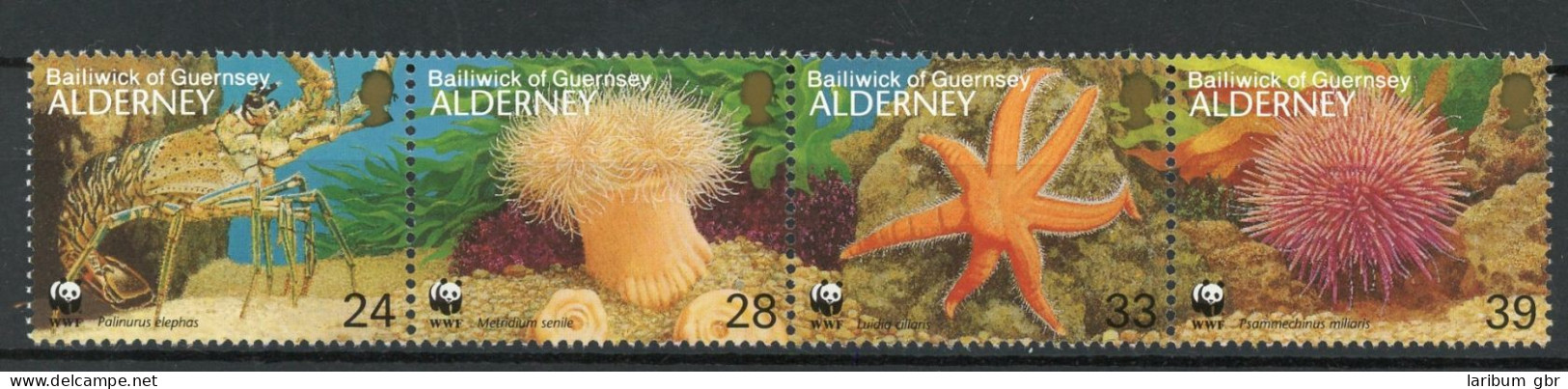 Guernsey 4er Streifen Mit 61-64 Postfrisch Meeresfauna / WWF #HE864 - Guernsey