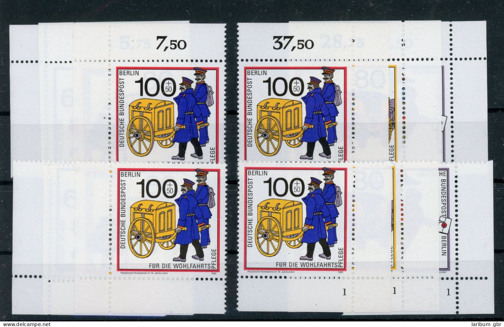 Berlin 852-54 Postfrisch Alle 4 Ecken, Form Nr. 1 #HK605 - Sonstige & Ohne Zuordnung