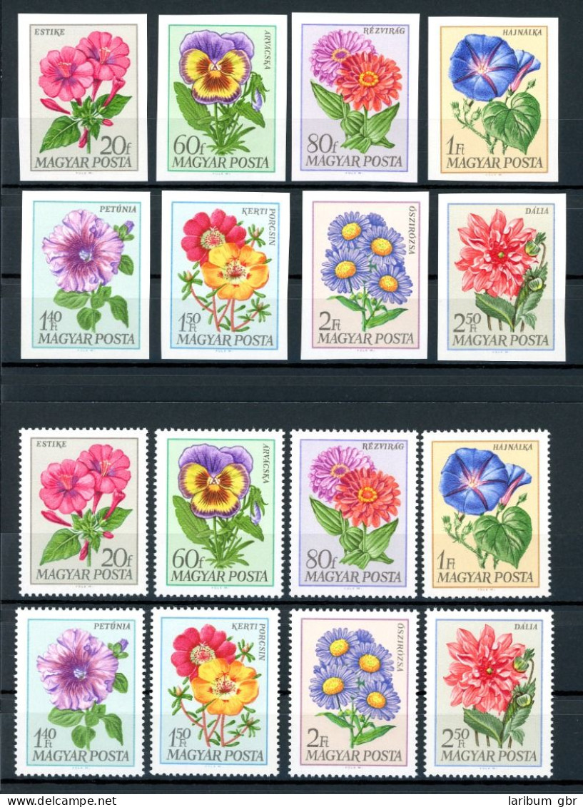 Ungarn 2452-2459 A + B Postfrisch Blumen, Blüten #JP111 - Sonstige & Ohne Zuordnung