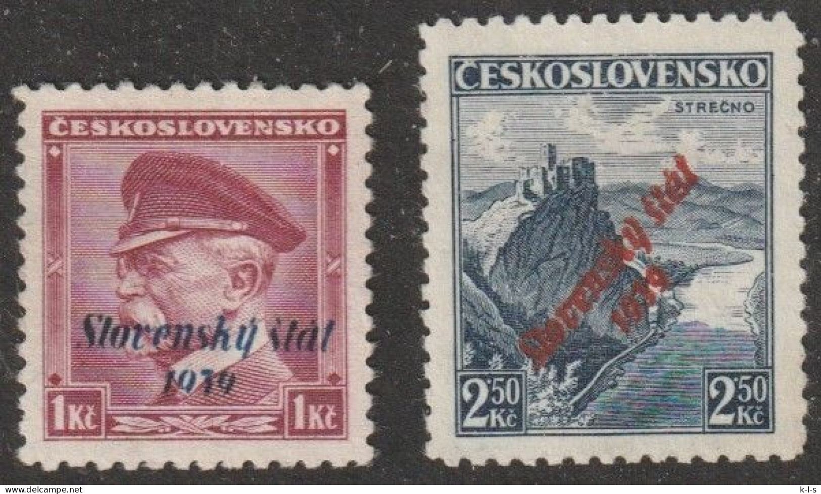 Slowakei: 1939, Freimarken. Mi. Nr. 12, 17, Marken Der Tschechoslowakei Sowie Slowakei.   **/MNH - Nuovi