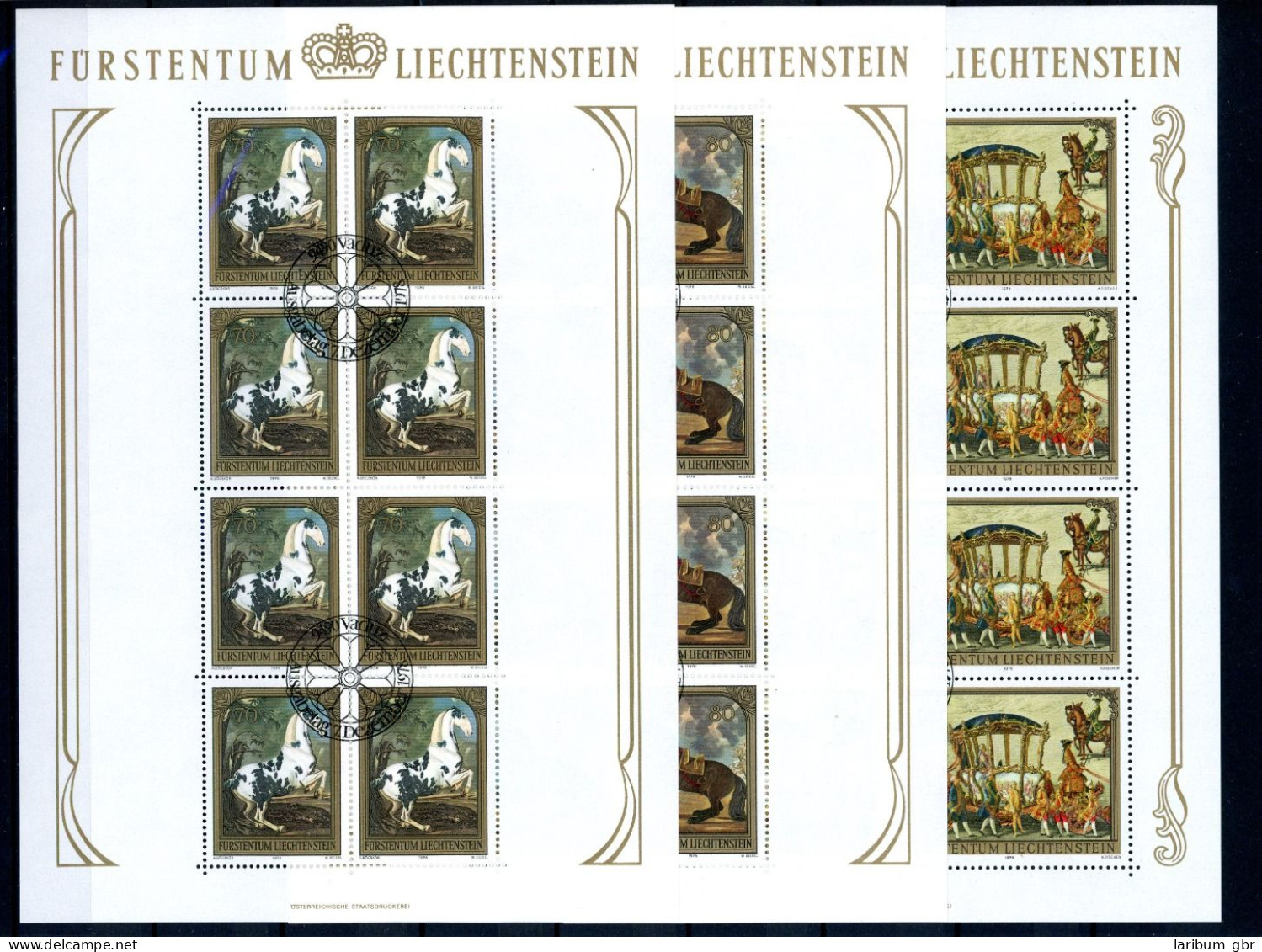 Liechtenstein Kleinbogen 171-219 Gestempelt Kunst #JW896 - Other & Unclassified