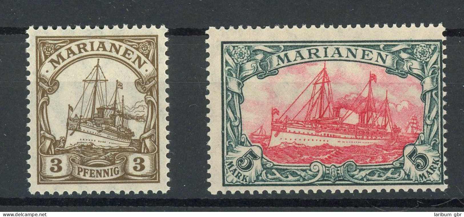 Deutsche Kolonien Marianen 20 - 21 B Postfrisch #HK655 - Mariannes