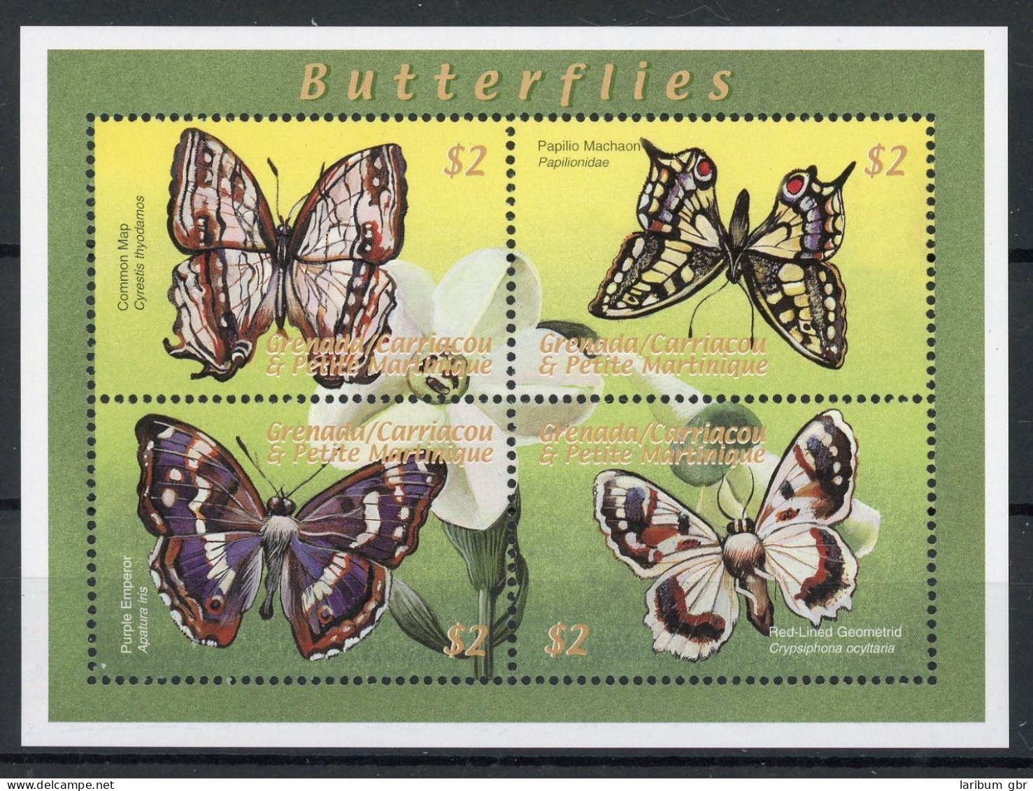 Grenada/ Grenadinen KB Mit 3231-3234 Postfrisch Schmetterling #HF435 - Anguilla (1968-...)