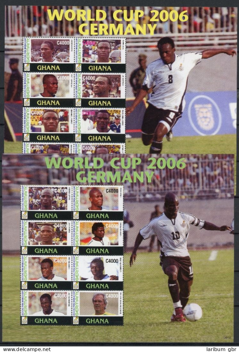 Ghana KB Satz Mit 3839-3854 Postfrisch Fußball WM 2006 #JW916 - Ghana (1957-...)