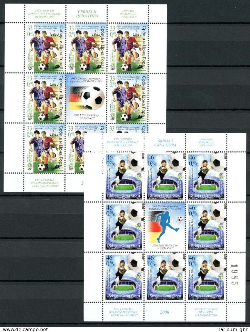 Jugoslawien Kleinbogensatz 3325-3326 Postfrisch Fußball WM #IV208 - Sonstige & Ohne Zuordnung