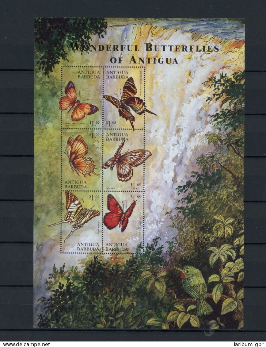Antigua Barbuda Kleinbogen 3122-3127 Postfrisch Schmetterling #JW613 - Antigua And Barbuda (1981-...)