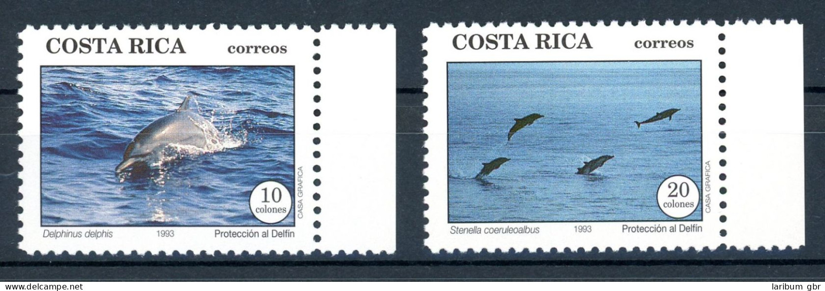 Costa Rica 1417-1418 Postfrisch Delfine #HK781 - Costa Rica