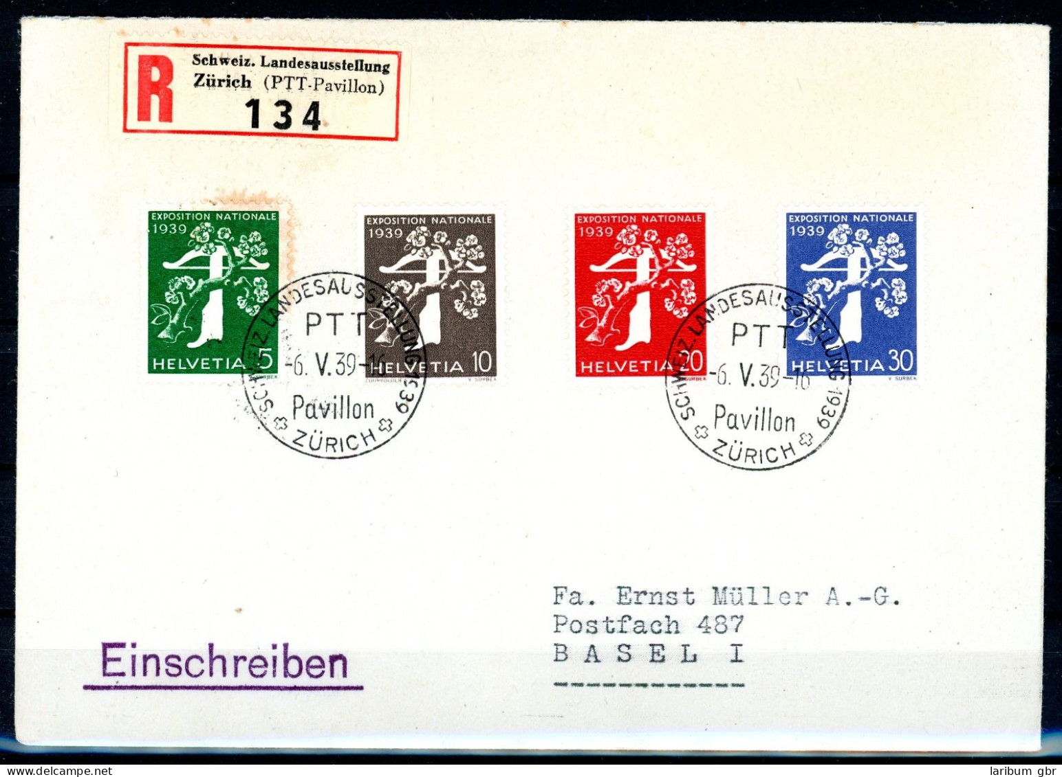 Schweiz FDC 348-351 Postfrisch Leicht Verfärbter Umschlag #IX664 - Other & Unclassified