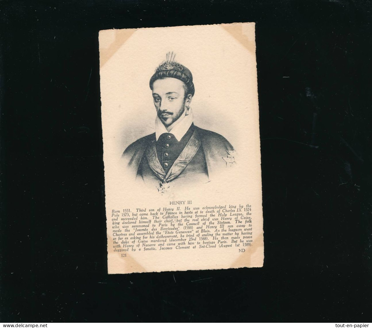 CPA  Histoire - Homme Célèbre - ND Photo - Henry III - Geschichte