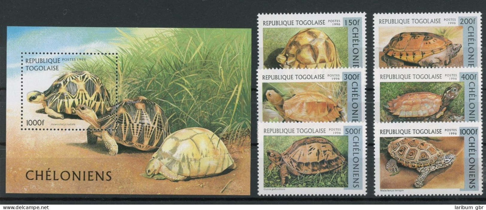 Togo 2480-2485, Block 401 Postfrisch Schildkröte #IN062 - Togo (1960-...)