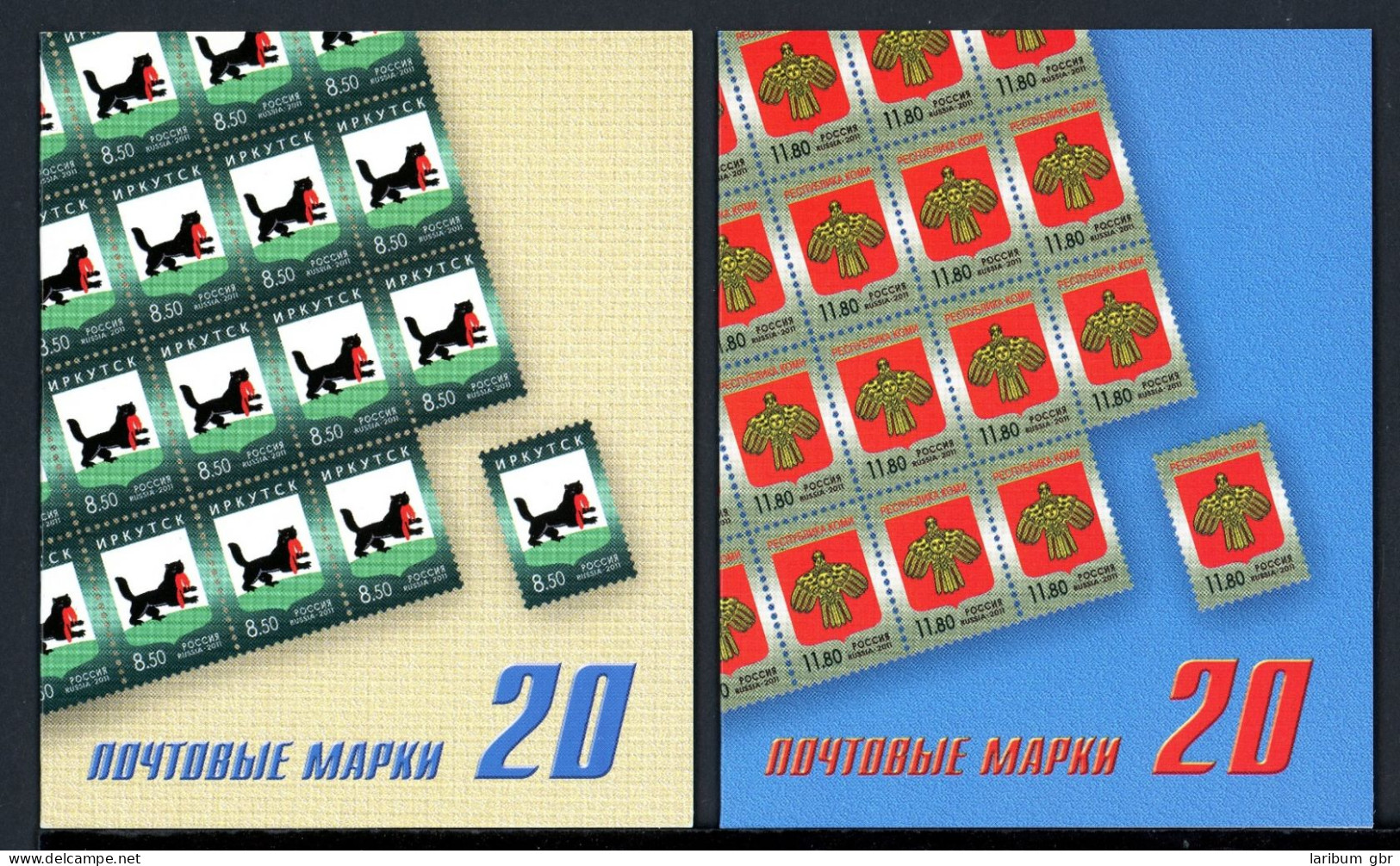 Russland 2 Markenheftchen Mit Je 20x 1718 + 1719 Postfrisch #JP094 - Sonstige & Ohne Zuordnung
