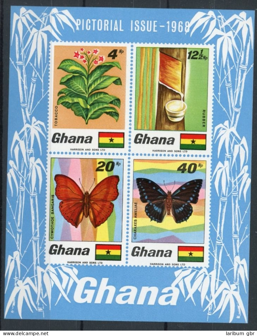 Ghana Block 31 Postfrisch Schmetterlinge #GL661 - Ghana (1957-...)
