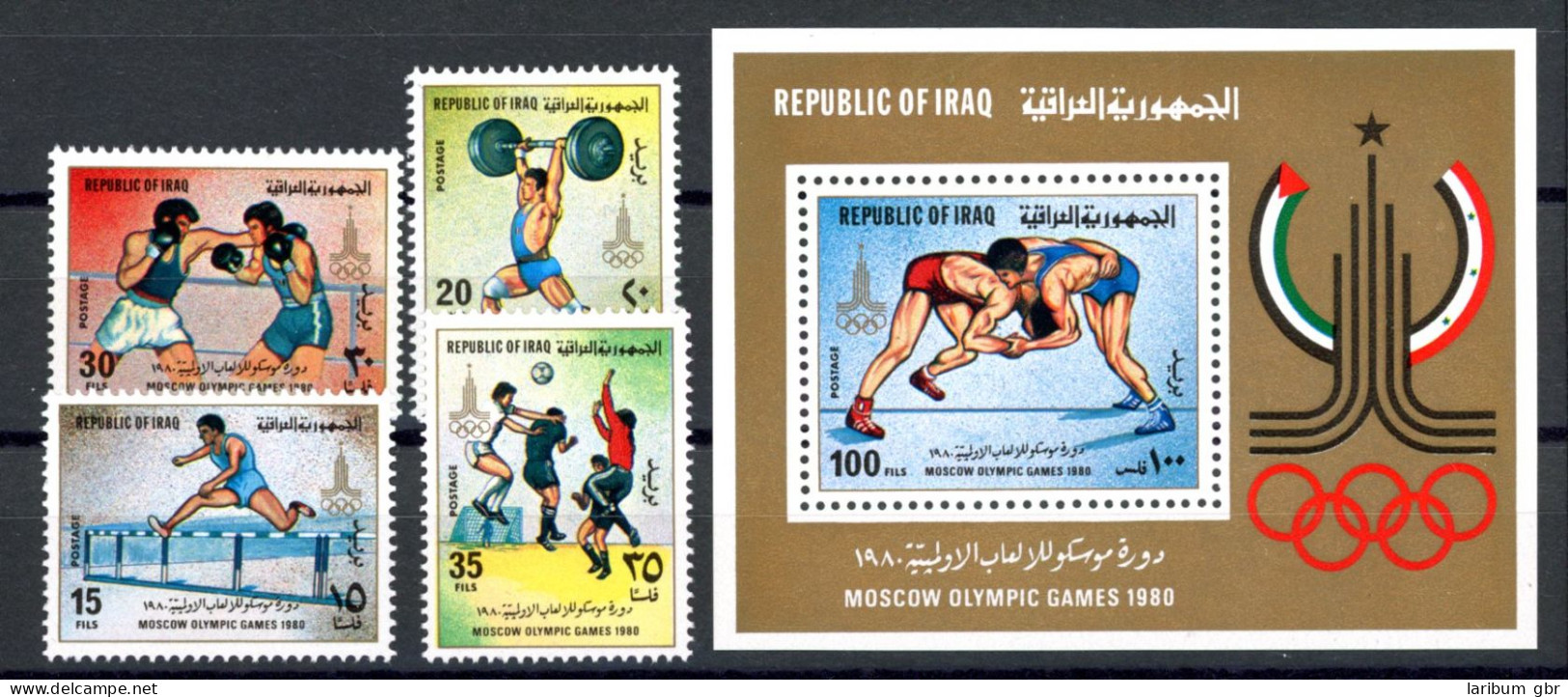 Irak 1048-1051 + Bl. 33 Postfrisch Olympia 1980 Moskau #JR839 - Iraq