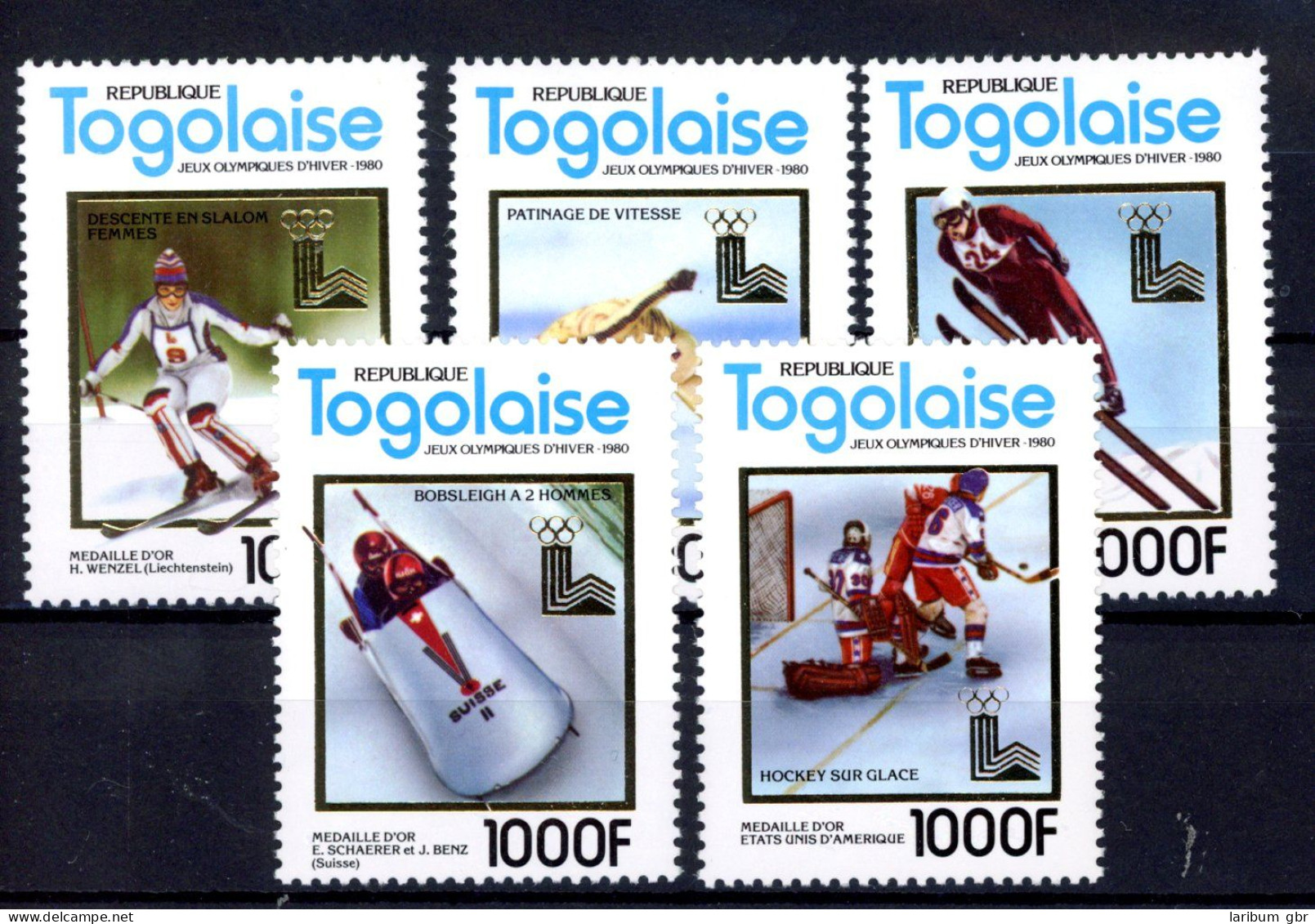 Togo 1508-1512 A Postfrisch Olympia 1980 Lake Placid #JR974 - Togo (1960-...)